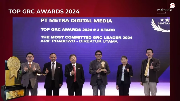 MDMedia Raih 2 Penghargaan Top GRC Awards 2024